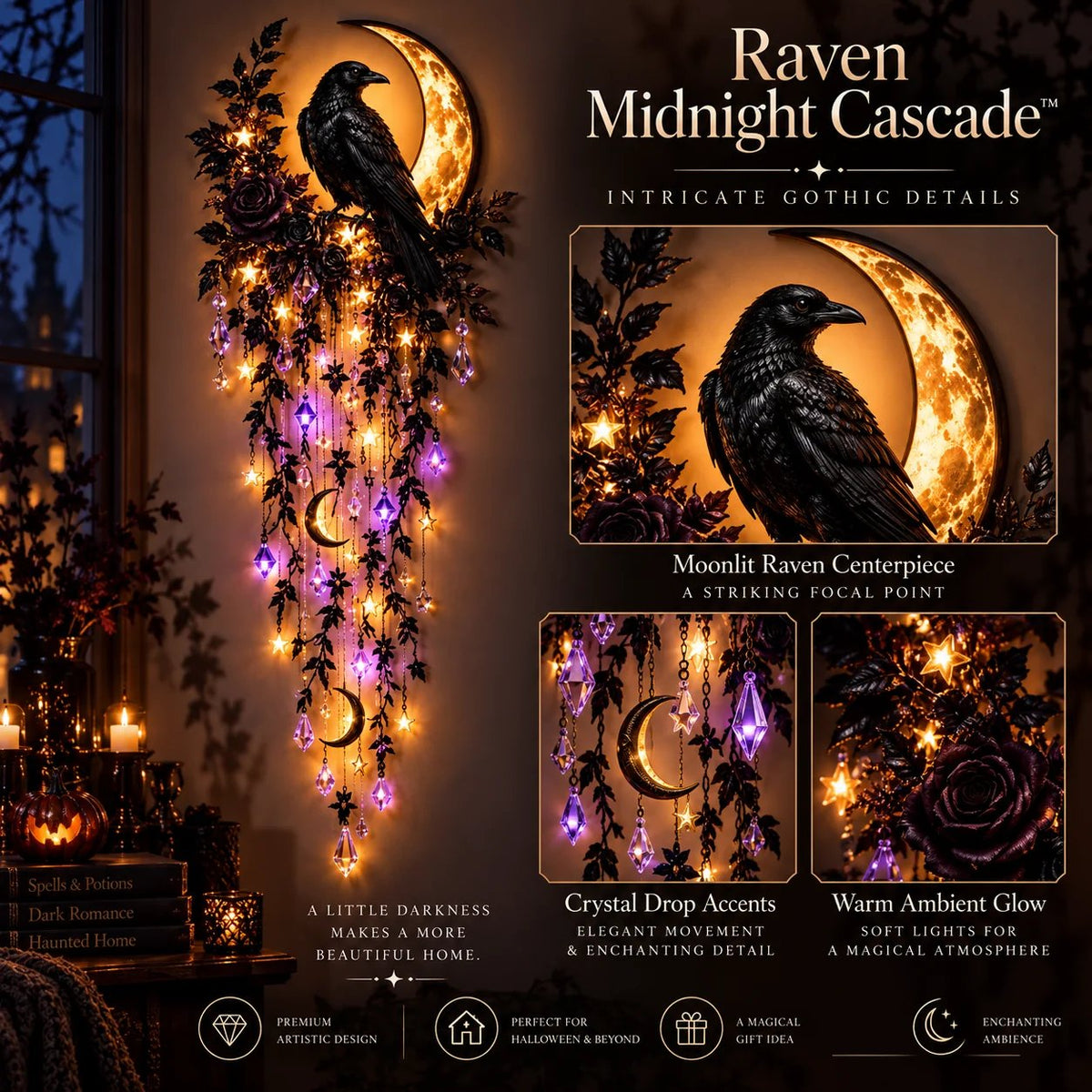 ✨Elegant Halloween Cascade Wall Light Collection✨✨