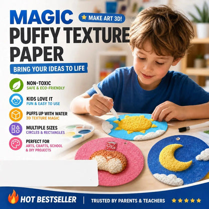 🎨✨ 3D Texture Art Painting Sheets – Creative DIY Surface for Fun Raised Effects