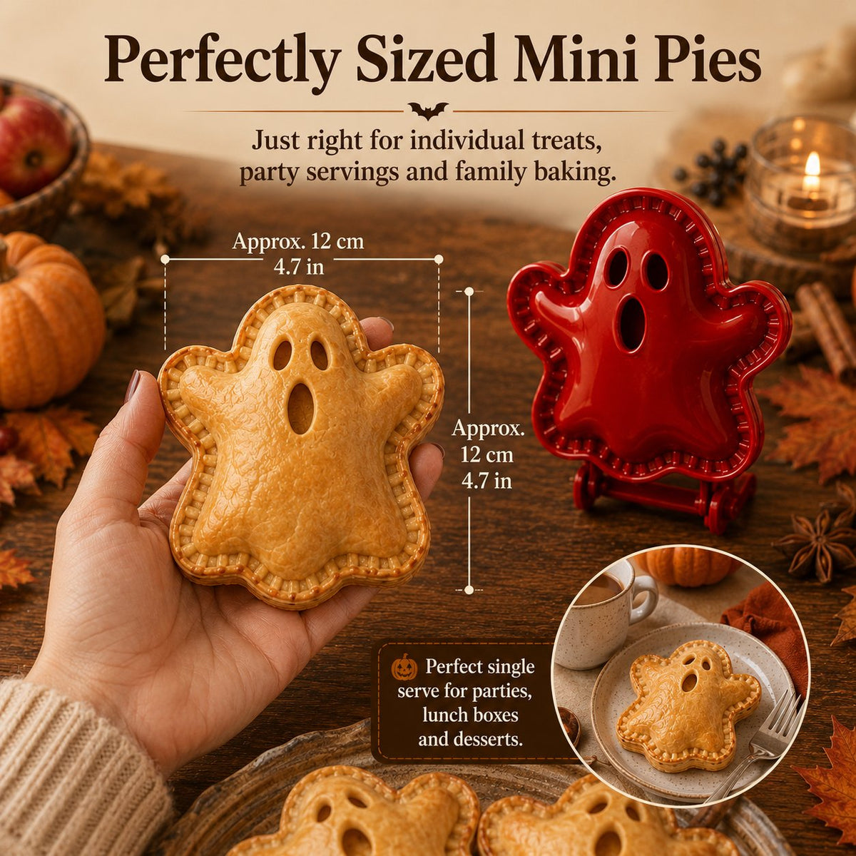 8-Piece Halloween Mini Hand Pie Mold Set