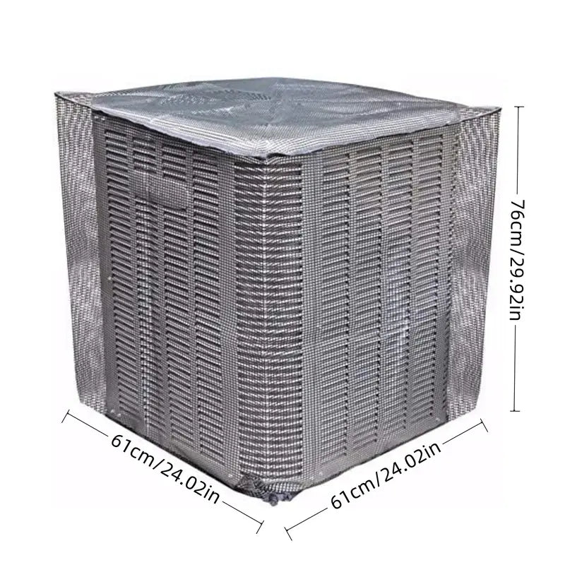 ❄️🍂 Heavy-Duty Mesh AC Cover – All-Season Outdoor Protection