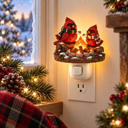 Campfire Companions™ Flickering Plug-In Night Light