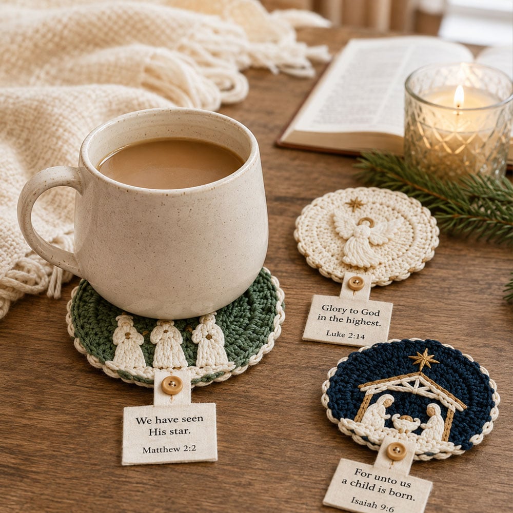 Nativity Crochet Coaster DIY Kit