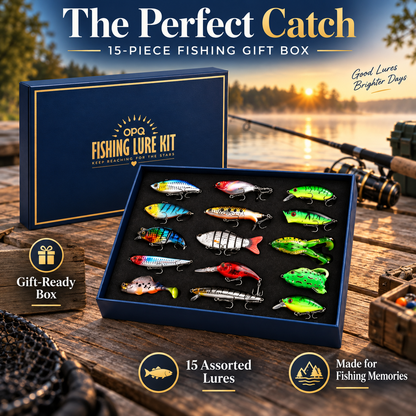 The Perfect Catch — 15-Piece Fishing Gift Box