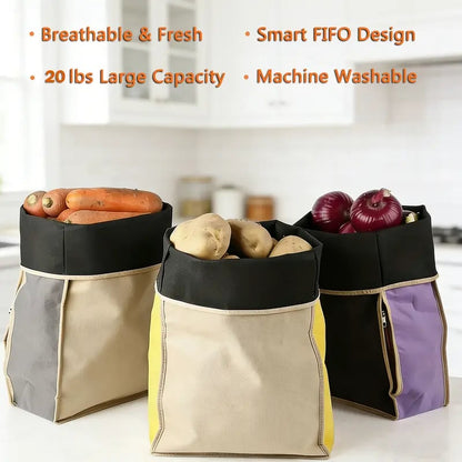 🎁LAST DAY 50% OFF- Reusable Self Sealing Potato & Onion Storage Bags
