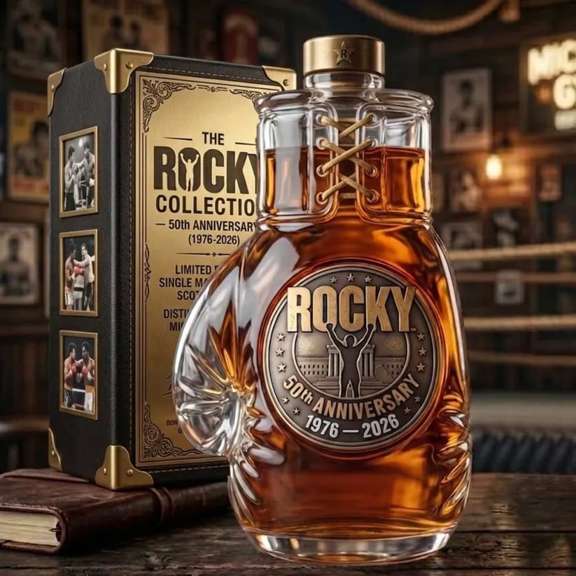 Rocky 50th Anniversary Boxing Glove Whiskey Decanter
