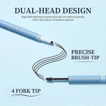 2-in-1 Waterproof Micro-Fork Eyebrow Pen-Tinted Gel Cosmetic🖌️ - image 5