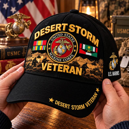 🎖️🇺🇸 Desert Storm 35th Anniversary Veteran Cap – Honoring Service, Brotherhood & Pride | 1991–2026