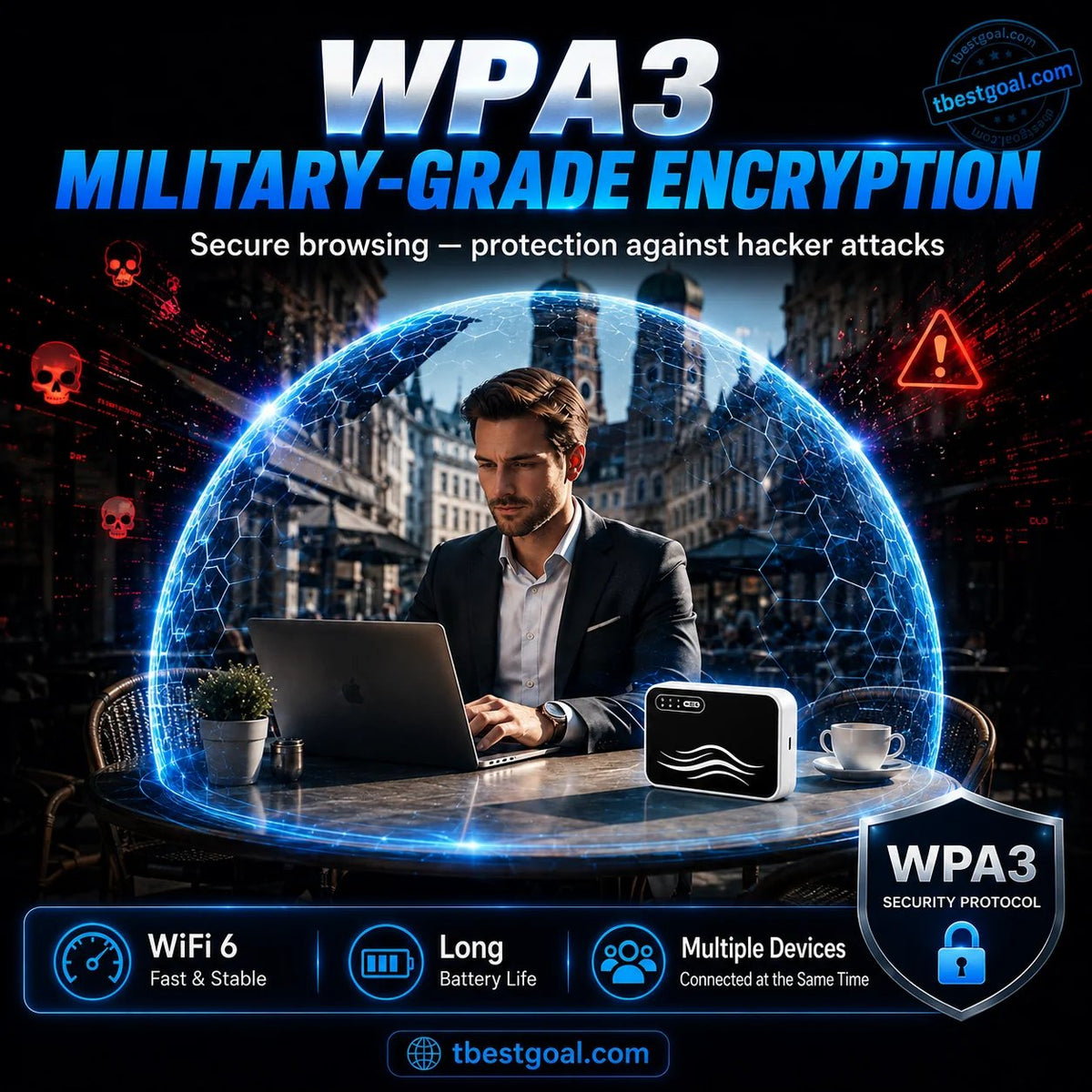 📶🌍 PocketLink Travel WiFi – Compact Wireless Connection for Work, Trips & Everyday Use