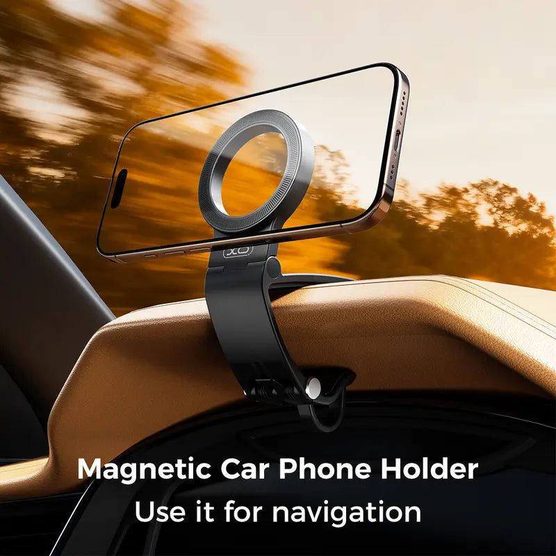 Strong Magnetic Car Phone Mount – 360° Adjustable Dashboard & Windshield Holder