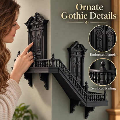 Gothic Castle Corner Shelf, Turn Empty Room Corners Into Mini Palaces To Display Your Precious Collectibles