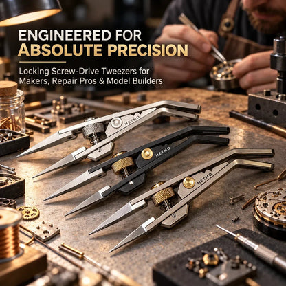 💥🏆🔧 Precision Locking Tweezers – Adjustable Grip & Interchangeable Jaws 🎯