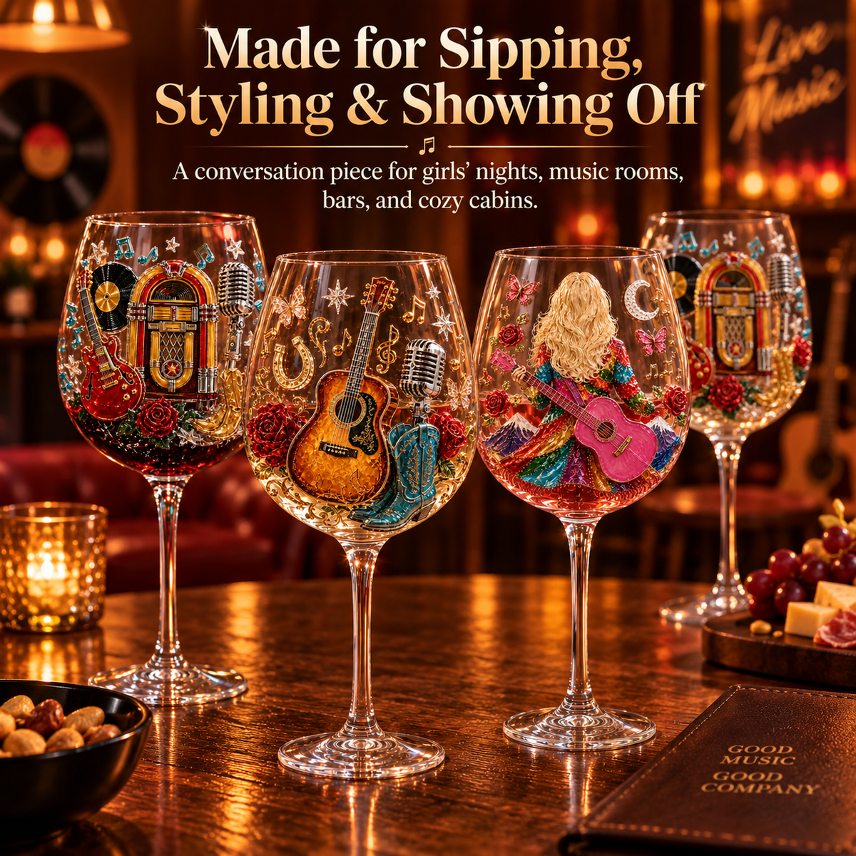 🔥 Queen of Country 1946–2026 3D Glass Collection