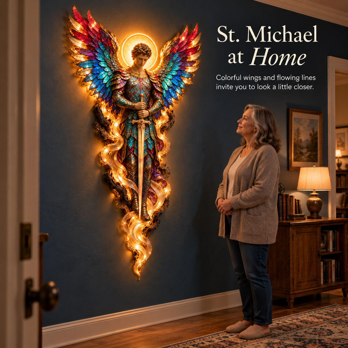 ✝️ Heavenly Radiance™ Lighted Angel Wall Sculpture ✨