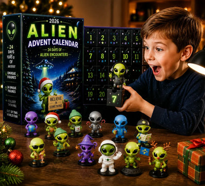 ⏳ Last Day 49% OFF – 👽 24 Days Of Alien Advent Calendar | 24 Unique No-Repeat Collectible Alien Characters for Space Lovers, Kids & Sci-Fi Fans 🚀