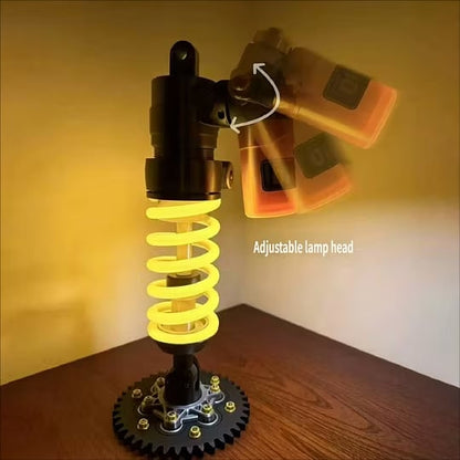 🎁Father's Day Limited Sale🔥 Inspired Suspension Shock Absorber Lamp - Adjustable LED Light for Gamers & Car Enthusiasts