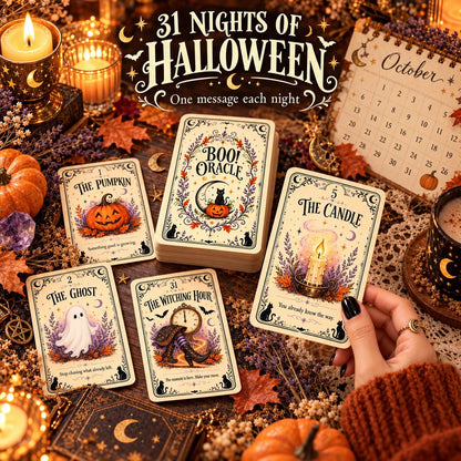 🎃 🔮31 Nights of Halloween™ Oracle Deck | 31 Daily Spooky Messages for October
