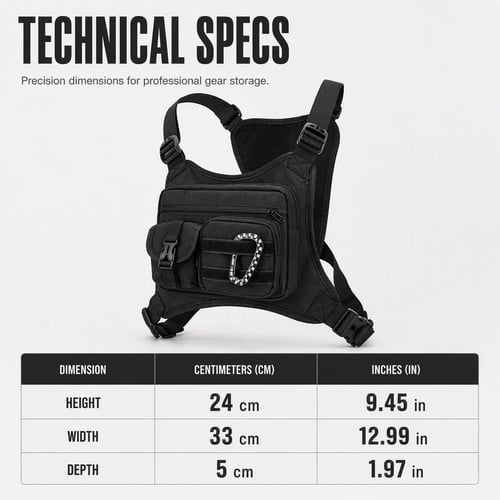 🎒⚡ Tactical Chest Pack – Quick-Access Storage, Secure Fit & Hands-Free Freedom