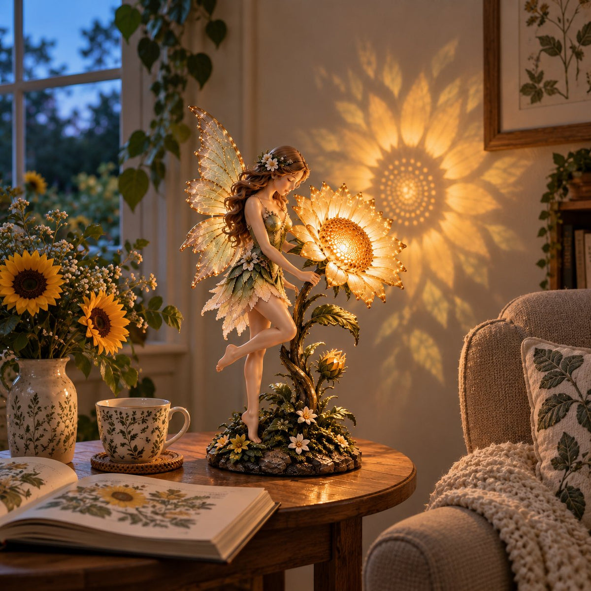 🌻Enchanted Sunflower Fairy Projection Lamp
