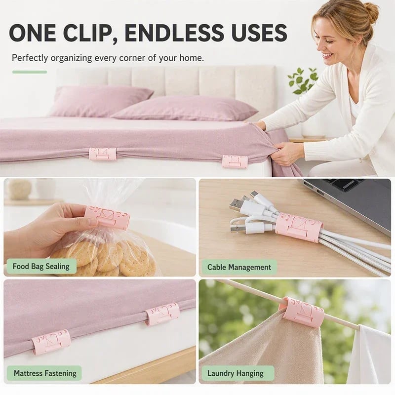 🎉Multi-Functional Needle-Free Bedsheet Clips