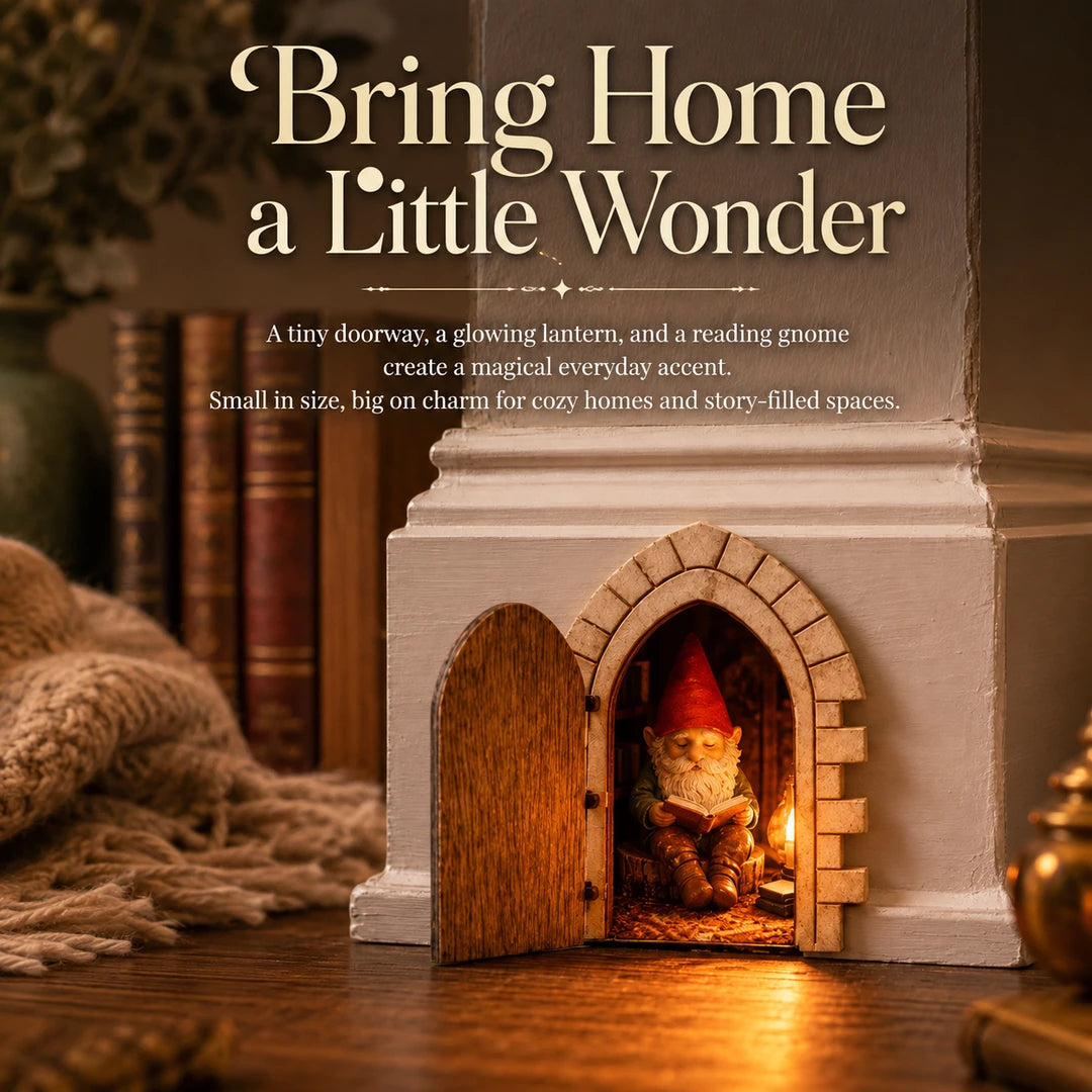 The Fairy Door on a cozy interior wall bringing home a little wonder