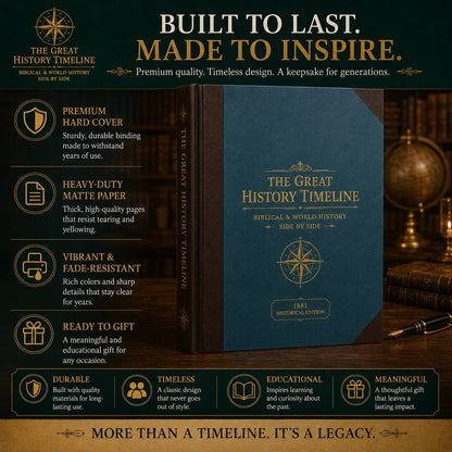 🔥📜 SPECIAL OFFER | Synchronological History Chart – 6,000 Years of Biblical & World Events in One Fold-Out Timeline