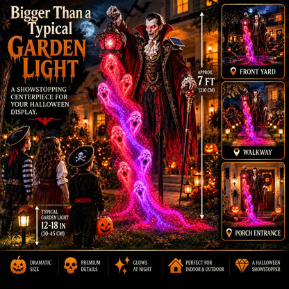 🎁 Today Only: 50% OFF 🎁🧛 Vampire Lord Crimson Soul Solar Garden Light