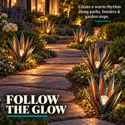 🔥LAST DAY 50% OFF✨Glowing Solar Agave Garden Light🌿