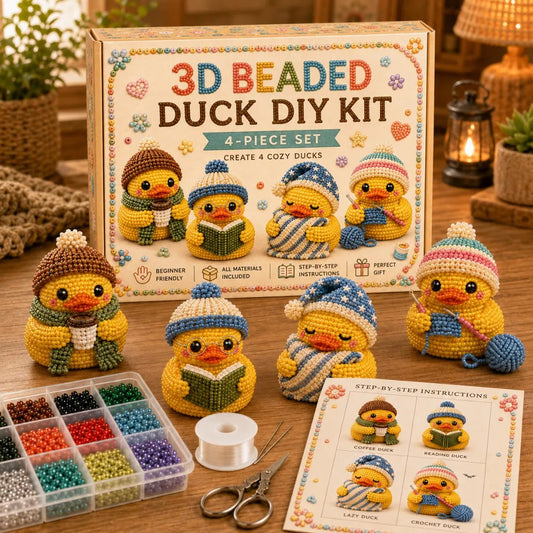 🔥HOT SALE  49% OFF - 🐤✨ 3D Beaded Duck DIY Kit Collection