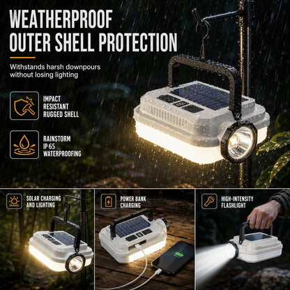 🏕️ LIMITED‑TIME! ☀️ Solar Rechargeable LED Camping Lantern – Weatherproof, Portable, Multi‑Use ✨