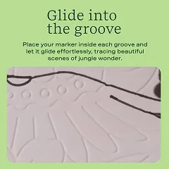 🎨Color The Year 2027: Trace-By-Groove Creative Calendar📅| Seasonal Guided Coloring Wall Calendar With Markers