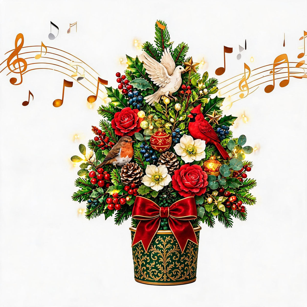 🌲 Pop-Up Christmas Tree Card ✨ Turns Into Freestanding Festive Table Decor