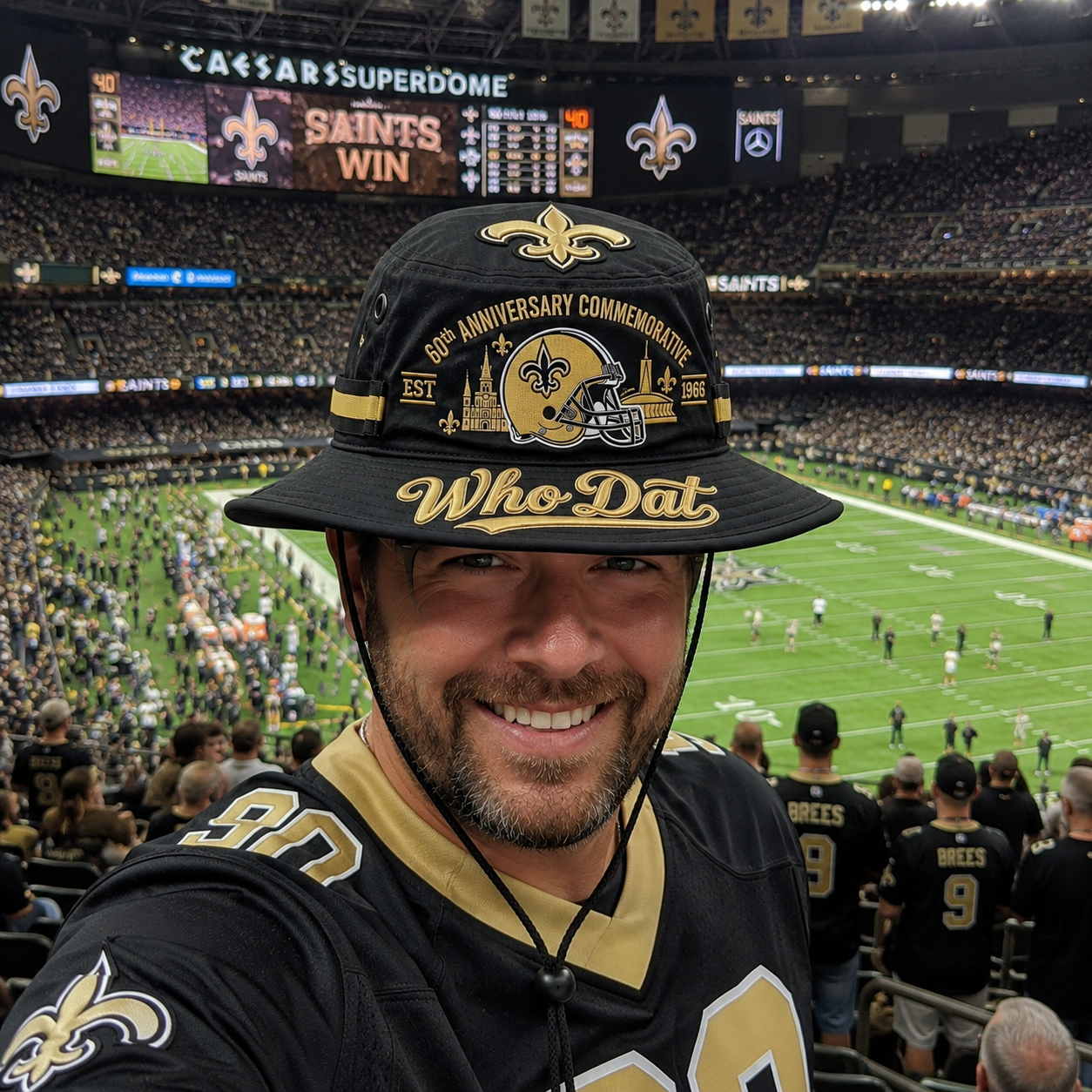 🇺🇸 Last Day Promo: 49% OFF⚜️🏈Who Dat 60th Anniversary commemorative Boonie Hat