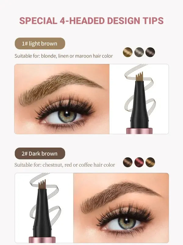 🎁Buy 1 Get 1 Free✨Waterproof Micro-Fork Eyebrow Pencil, Long-Lasting Brow Pen for Natural Hair-Like Strokes