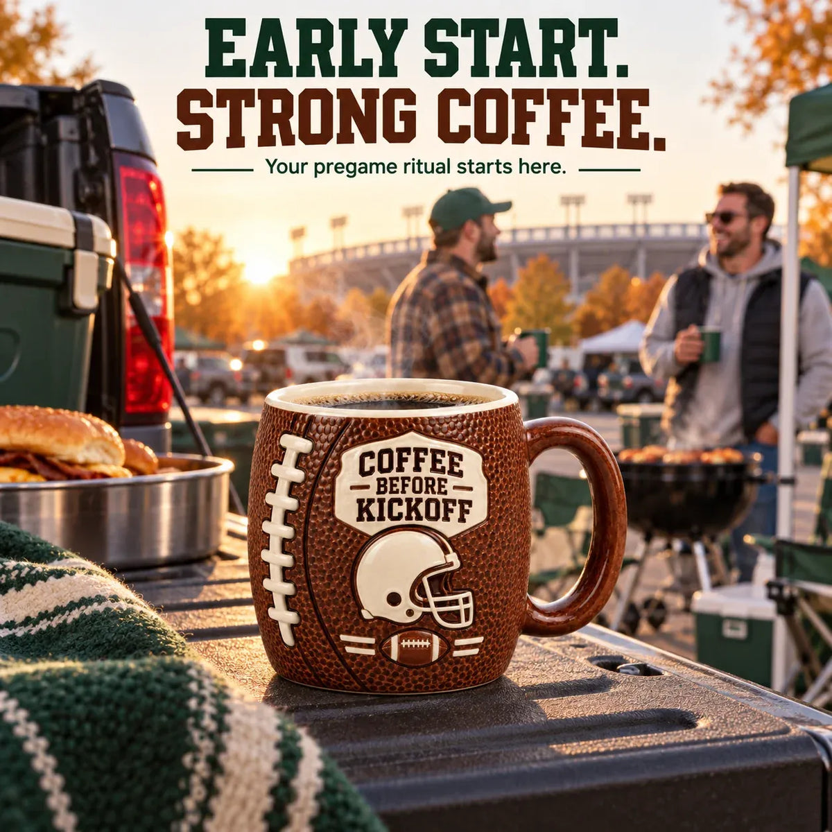 🏈🔥 Game Day 3D Football Mug – 5 Fun Ceramic Designs for Coffee, Beer & Sports Fans
