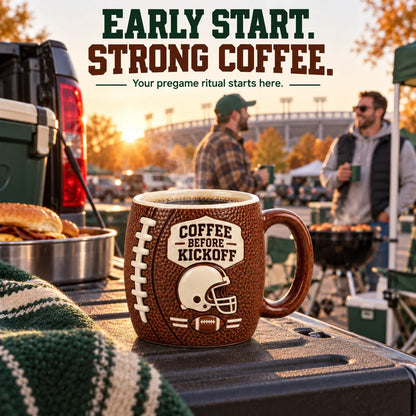 🏈🔥 Game Day 3D Football Mug – 5 Fun Ceramic Designs for Coffee, Beer & Sports Fans