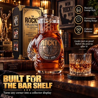 Rocky 50th Anniversary Boxing Glove Whiskey Decanter