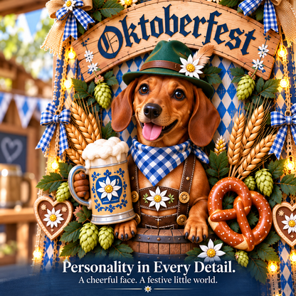 Light-Up Oktoberfest Door Hanging - Bring a Little Bavaria Home