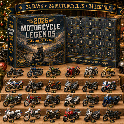 2026 Motorcycle Legends Advent Calendar – 24 Days, 24 Mini Motorcycles, 24 Legendary Rides