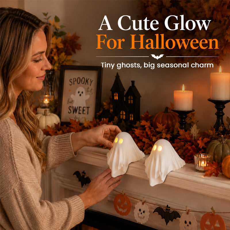 👻 Early Halloween Sale | Glowing Ghost Table Decor | Cozy Halloween Home Decoration