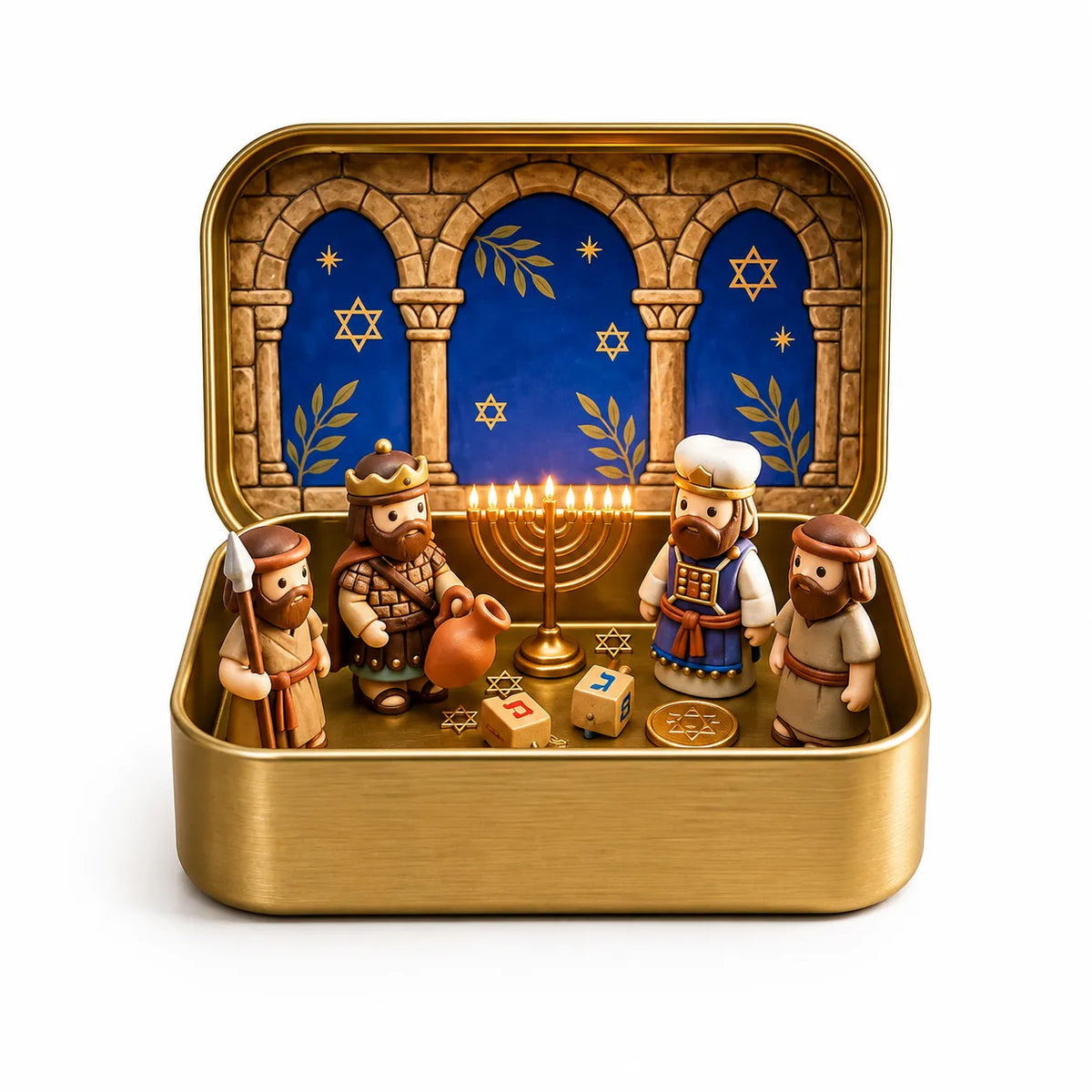 🔥Last Day 49% OFF - ✝️Religious Pocket-Size Mini Nativity Scene Set with Storage Box