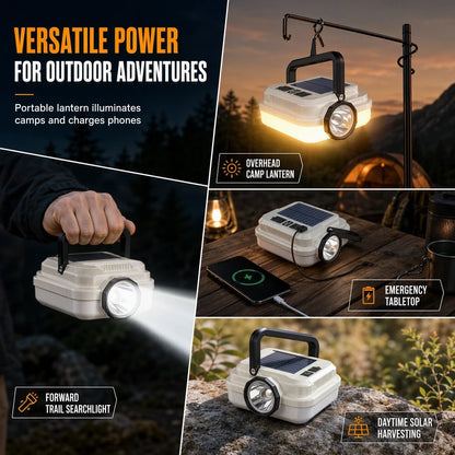 🏕️ LIMITED‑TIME! ☀️ Solar Rechargeable LED Camping Lantern – Weatherproof, Portable, Multi‑Use ✨