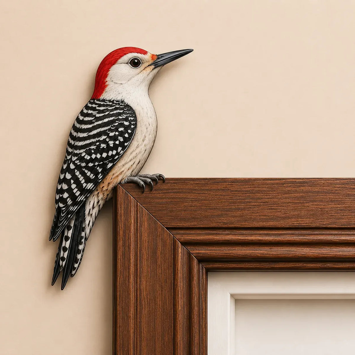 🦉🌿 Watchful Woodland Owl Perch – Charming Doorway & Shelf Corner Decor