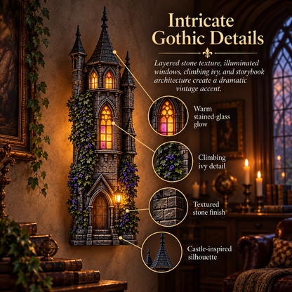 🏰 Gothic Castle Glow Wall Lamp
