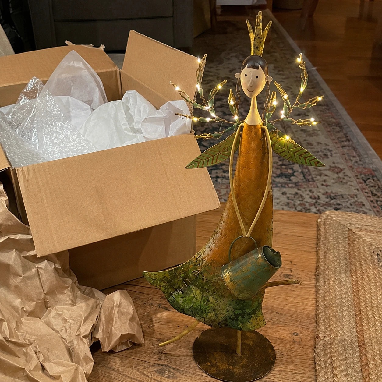 Customer-style unboxing photo of Twilight Glow Garden Girl