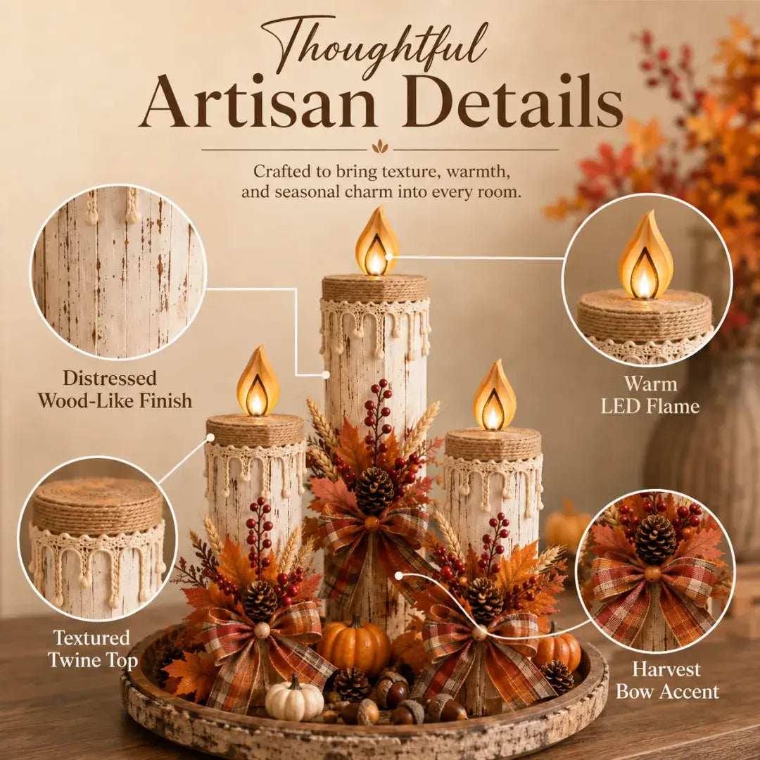 Harvest Glow Candle Trio
