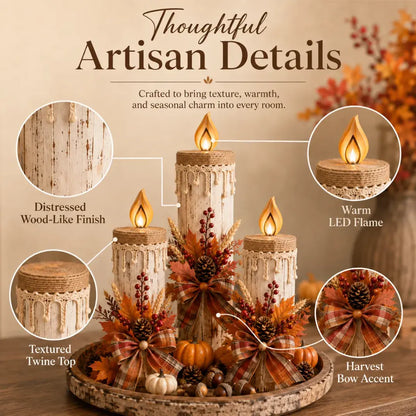 Harvest Glow Candle Trio