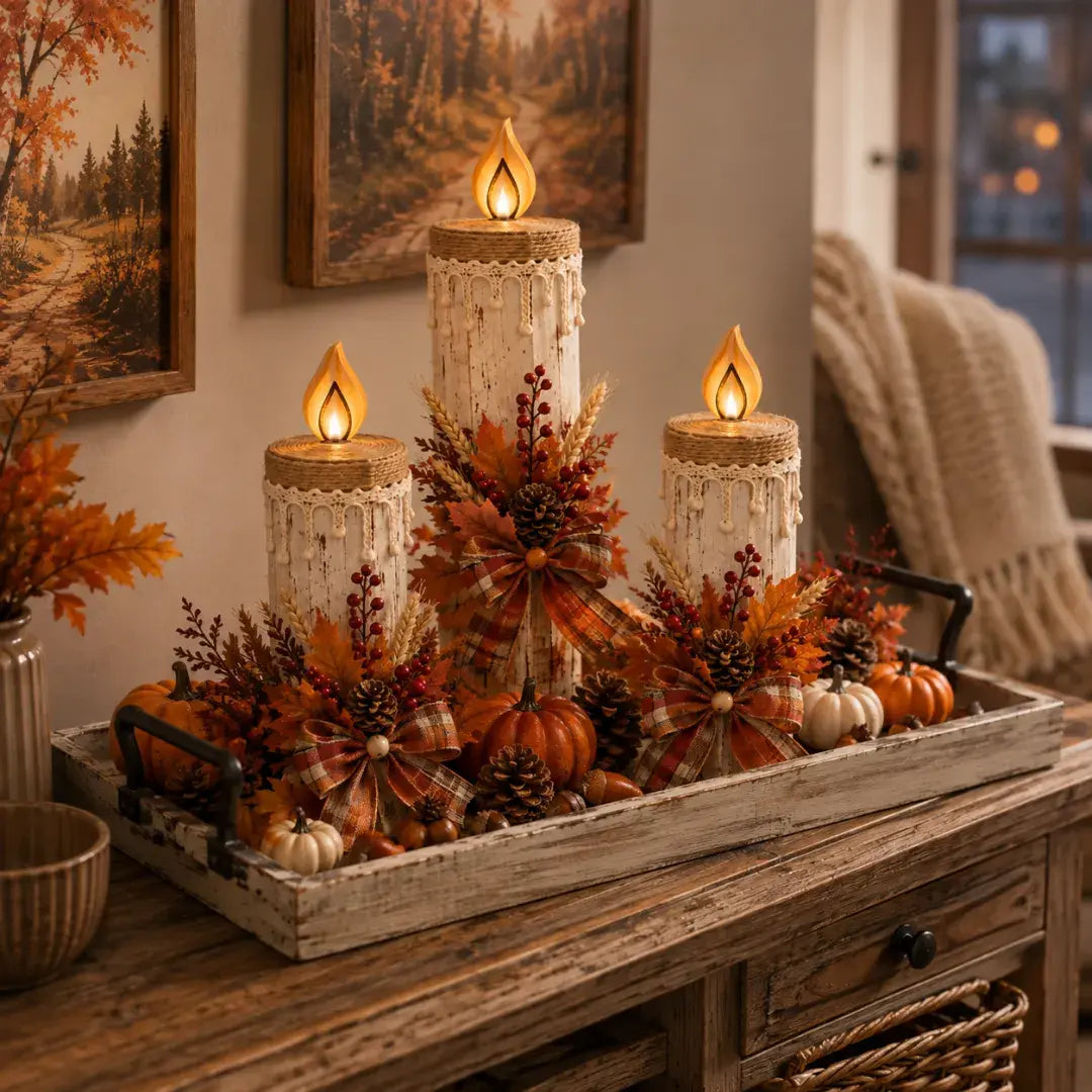 Harvest Glow Candle Trio