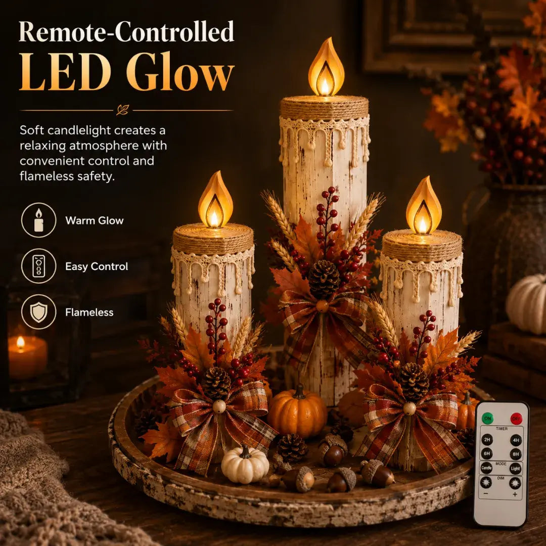 Harvest Glow Candle Trio