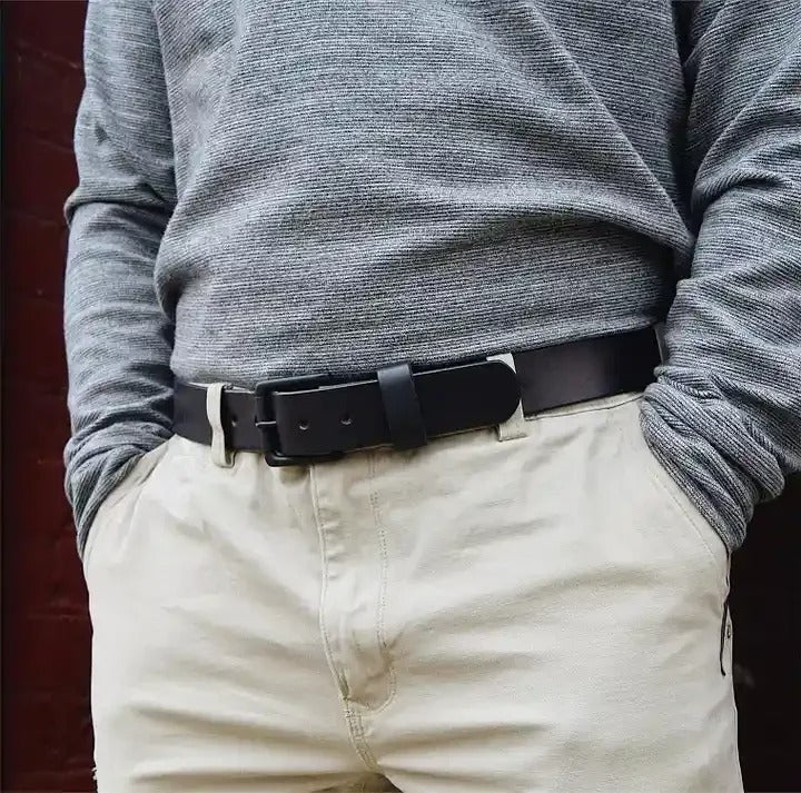 🔥 Handmade Full-Grain Buffalo Leather Belt – Built to Last