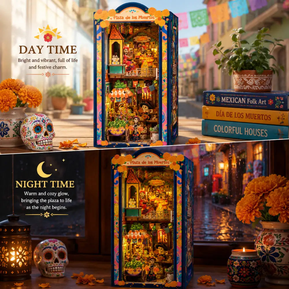 The Marigold Plaza day and night illuminated display effect
